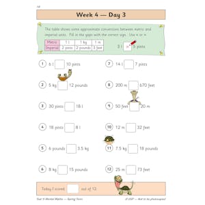KS2 Mental Maths Year 5 Daily Practice Book: Spring Term Look Inside Image 5