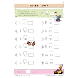 KS2 Mental Maths Year 6 Daily Practice Book: Spring Term Look Inside Image 6