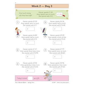 KS2 Mental Maths Year 6 Daily Practice Book: Spring Term Look Inside Image 5