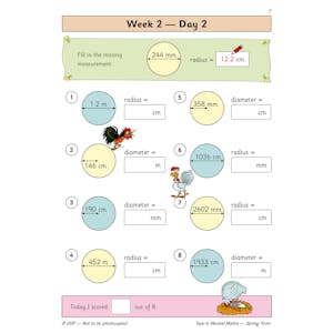 KS2 Mental Maths Year 6 Daily Practice Book: Spring Term Look Inside Image 4
