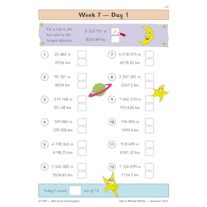 KS2 Mental Maths Year 6 Daily Practice Book: Summer Term Look Inside Image 3