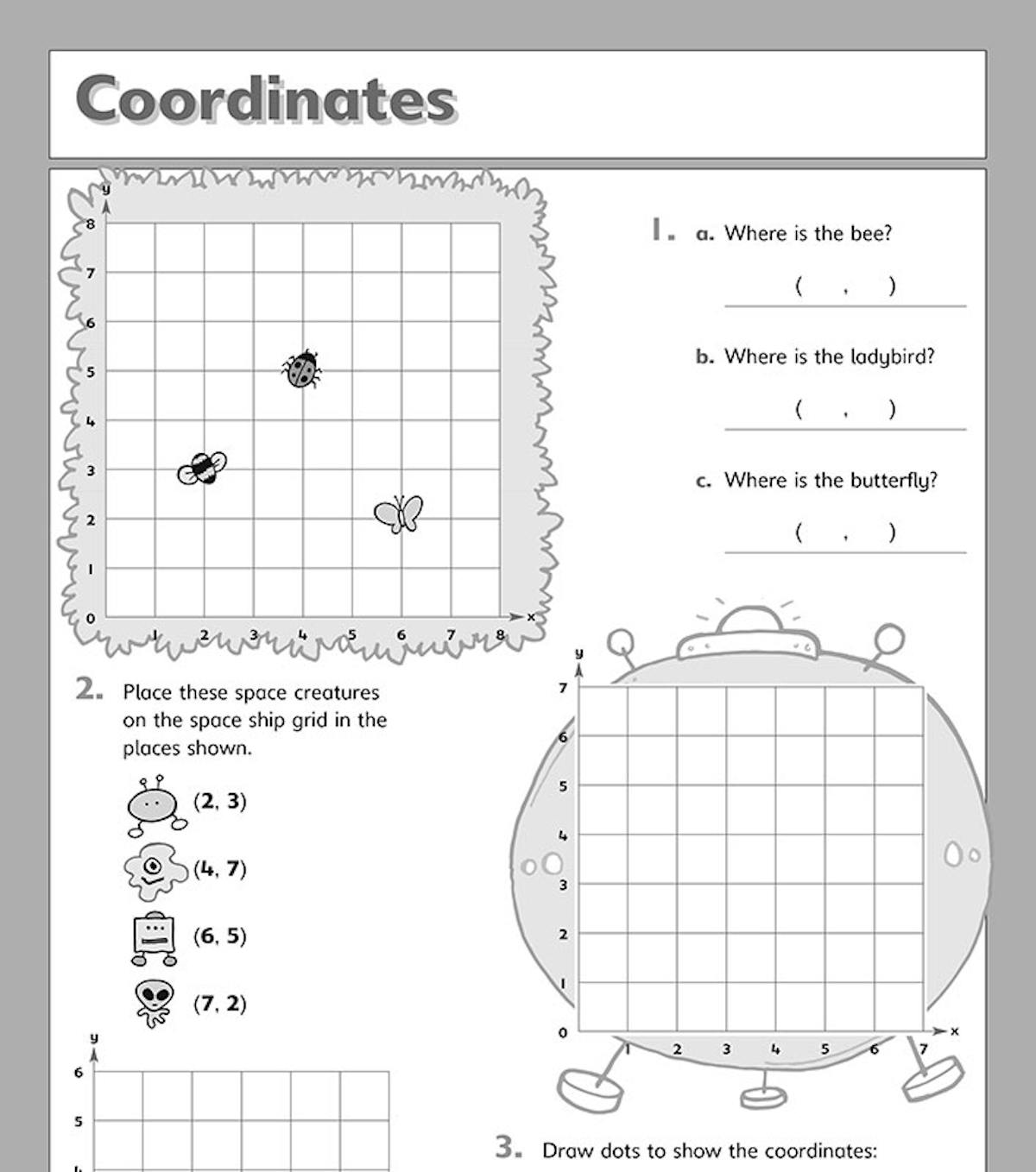 Co-ordinates activities from KS2 Problem Solving Workbook 2