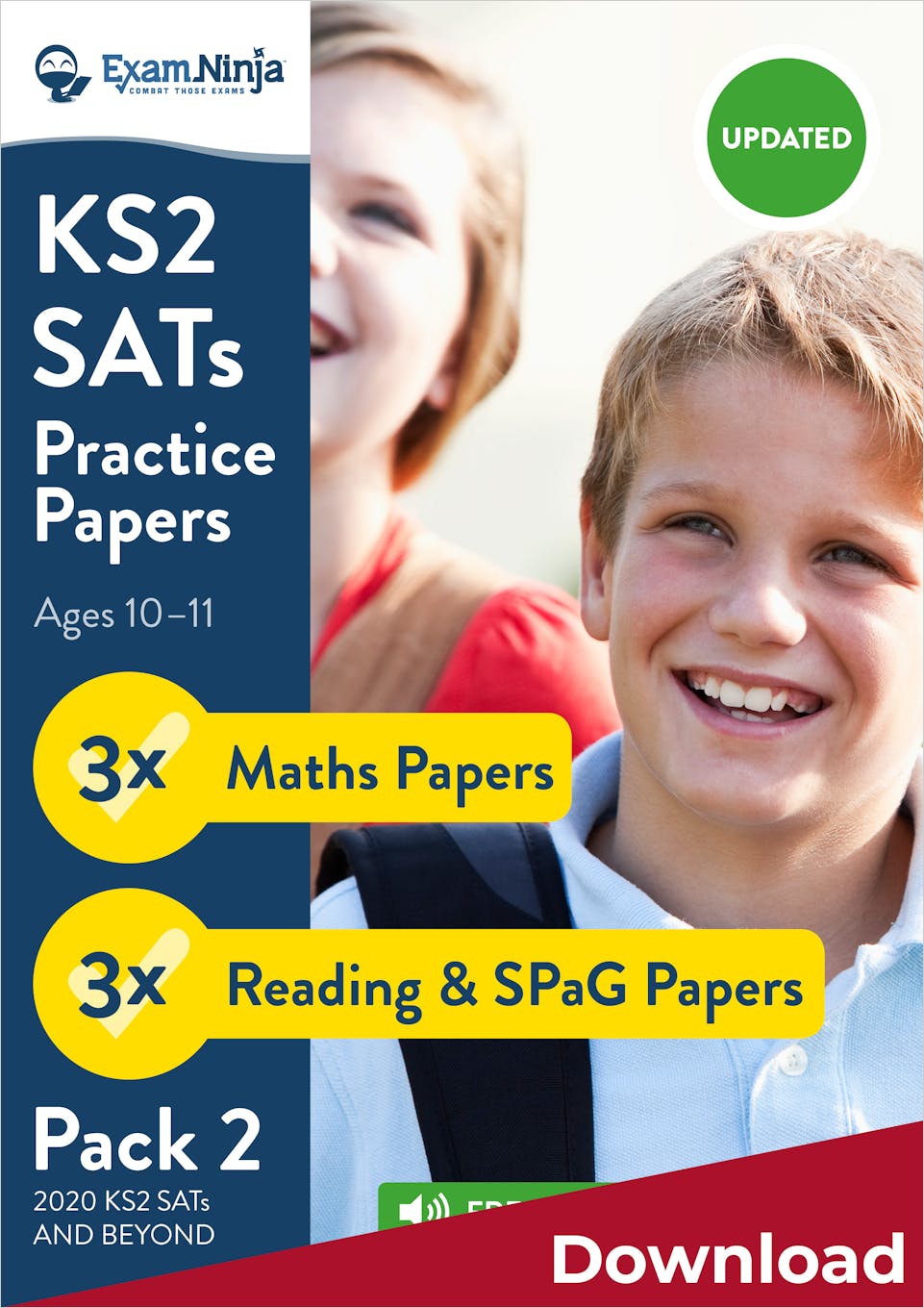 KS2 SATs Practice Papers Pack 2 Download (Ages 10-11) Main Image