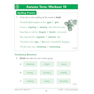 KS2 Year 3 English 10-Minute Weekly Workouts: Spelling & Vocabulary Look Inside Image 6