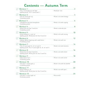 KS2 Year 3 English 10-Minute Weekly Workouts: Spelling & Vocabulary Look Inside Image 1