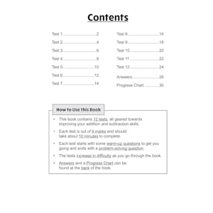 KS2 Year 3 Maths 10-Minute Tests: Addition & Subtraction Look Inside Image 1