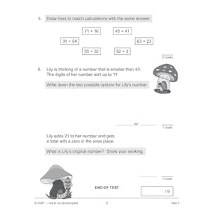 KS2 Year 3 Maths 10-Minute Tests: Addition & Subtraction Look Inside Image 5