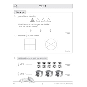 KS2 Year 3 Maths 10-Minute Tests: Fractions Look Inside Image 2