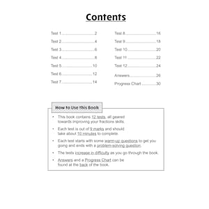 KS2 Year 3 Maths 10-Minute Tests: Fractions Look Inside Image 1