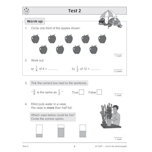 KS2 Year 3 Maths 10-Minute Tests: Fractions Look Inside Image 4