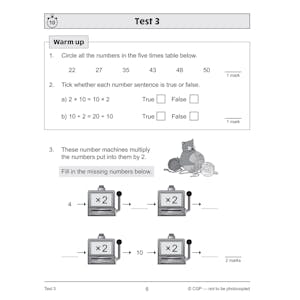 KS2 Year 3 Maths 10-Minute Tests: Multiplication & Division Look Inside Image 2