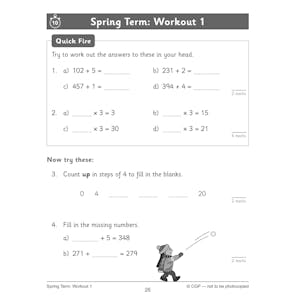 KS2 Year 3 Maths 10-Minute Weekly Workouts: Arithmetic Look Inside Image 5