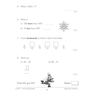 KS2 Year 3 Maths 10-Minute Weekly Workouts: Arithmetic Look Inside Image 6