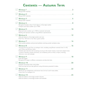KS2 Year 3 Maths 10-Minute Weekly Workouts Look Inside Image 1