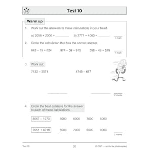 KS2 Year 4 Maths 10-Minute Tests: Addition & Subtraction Look Inside Image 2