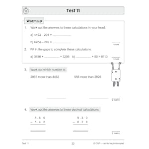KS2 Year 4 Maths 10-Minute Tests: Addition & Subtraction Look Inside Image 4