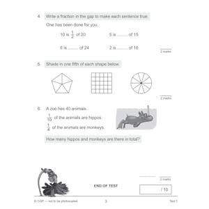 KS2 Year 4 Maths 10-Minute Tests: Fractions & Decimals Look Inside Image 3