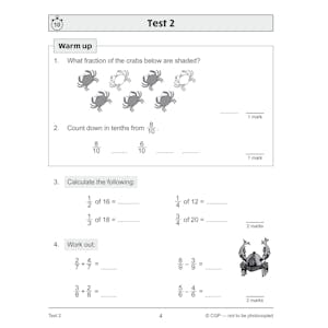KS2 Year 4 Maths 10-Minute Tests: Fractions & Decimals Look Inside Image 4