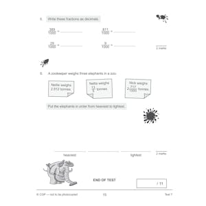 KS2 Year 5 Maths 10-Minute Tests: Fractions, Decimals & Percentages Look Inside Image 5