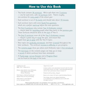 KS2 Year 5 Maths 10-Minute Weekly Workouts: Arithmetic Look Inside Image 1