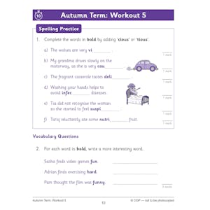 KS2 Year 6 English 10-Minute Weekly Workouts: Spelling & Vocabulary Look Inside Image 6