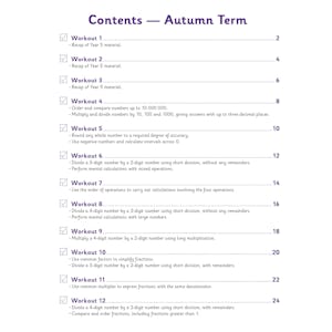 KS2 Year 6 Maths 10-Minute Weekly Workouts: Arithmetic Look Inside Image 2