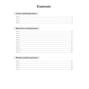 KS3 Biology 10-Minute Tests (Ages 11-14) Look Inside Image 1