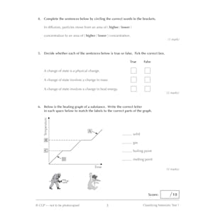 KS3 Chemistry 10-Minute Tests (Ages 11-14) Look Inside Image 4