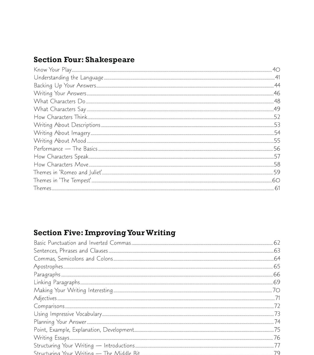 Sample workbook page showing language exercises with questions on technical and formal language