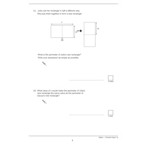 KS3 Maths Practice Papers (Ages 13-14) Look Inside Image 3