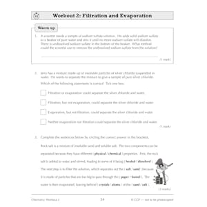 KS3 Year 8 Science 10-Minute Weekly Workouts (includes answers) Look Inside Image 6