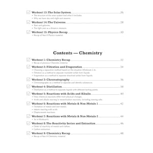 KS3 Year 8 Science 10-Minute Weekly Workouts (includes answers) Look Inside Image 2