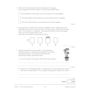 KS3 Year 9 Science 10-Minute Weekly Workouts (includes answers) Look Inside Image 5