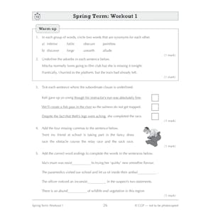 KS3 Year 9 Spelling, Punctuation and Grammar 10-Minute Weekly Workouts Look Inside Image 4