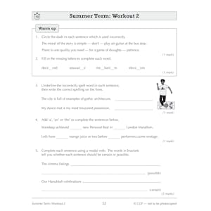 KS3 Year 9 Spelling, Punctuation and Grammar 10-Minute Weekly Workouts Look Inside Image 6