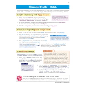Lord of the Flies Text Guide (Ages 14-16) Look Inside Image 4
