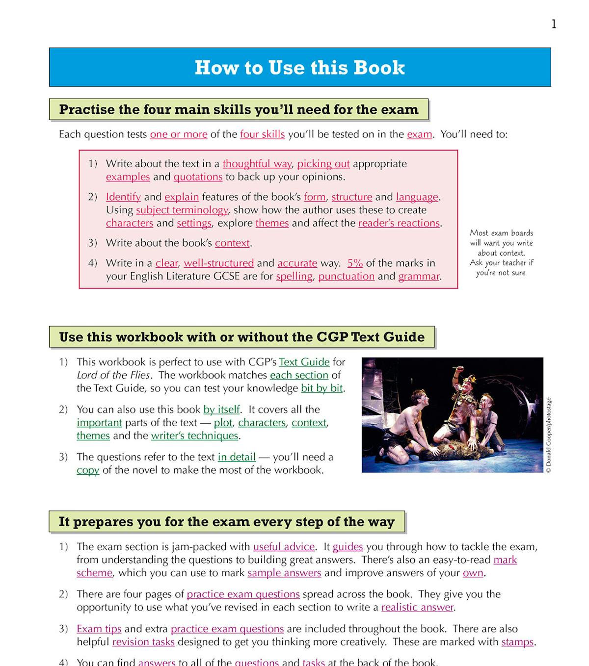 How to Use this Book page showing exam skills guidance
