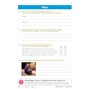 Lord of the Flies Workbook (Ages 14-16) Look Inside Image 6