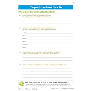 Lord of the Flies Workbook (Ages 14-16) Look Inside Image 5