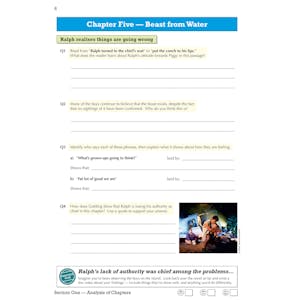 Lord of the Flies Workbook (Ages 14-16) Look Inside Image 4