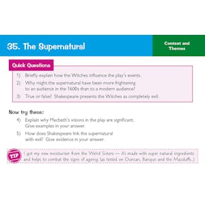 Macbeth Revision Question Cards (Ages 14-16) Look Inside Image 5