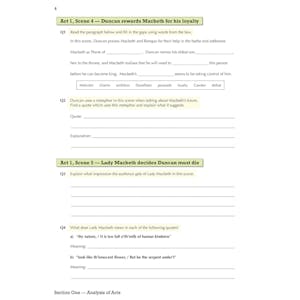 Macbeth Study & Workbook Pack (Ages 14-16) Look Inside Image 12