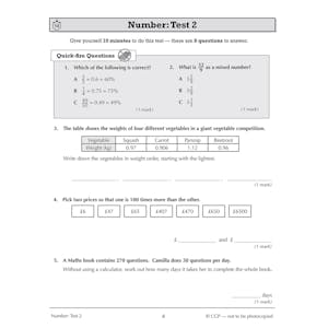 Mathematics for KS3: 10-Minute Tests - Book 1 (including Answers) Look Inside Image 5