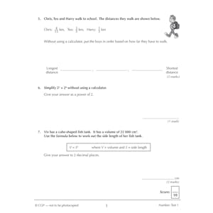 Mathematics for KS3: 10-Minute Tests - Book 3 (including Answers) Look Inside Image 4