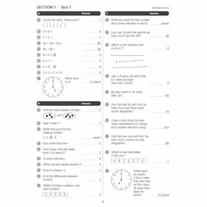 Mental Arithmetic Answer Book 1 (Ages 7-11) Look Inside Image 3