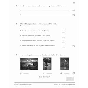 Functional Skills English Level 1 - 10 Minute Tests Look Inside Image 4