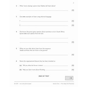 Functional Skills English Level 2 - 10 Minute Tests Look Inside Image 4