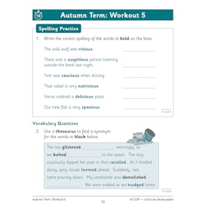KS2 Year 5 English 10-Minute Weekly Workouts: Spelling & Vocabulary Look Inside Image 6