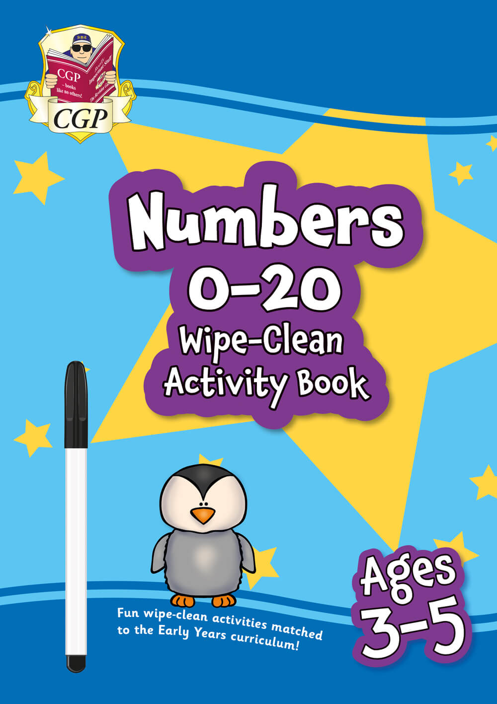 Numbers 0-20 Wipe-Clean Activity Book for Ages 3-5 (with pen)