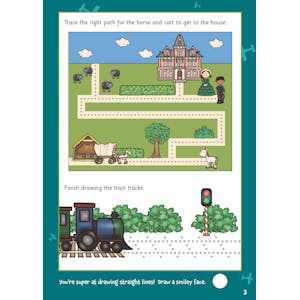 Pen Control Wipe-Clean Activity Book for Ages 3-5 (with pen) Look Inside Image 3